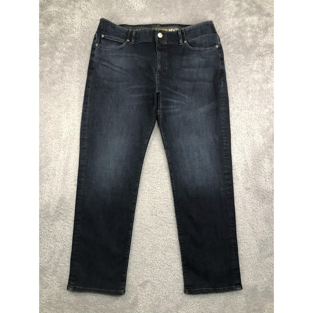 Lee Jeans Mens 40x32 Blue Extreme Motion MVP Athletic Fit Tapered Leg
